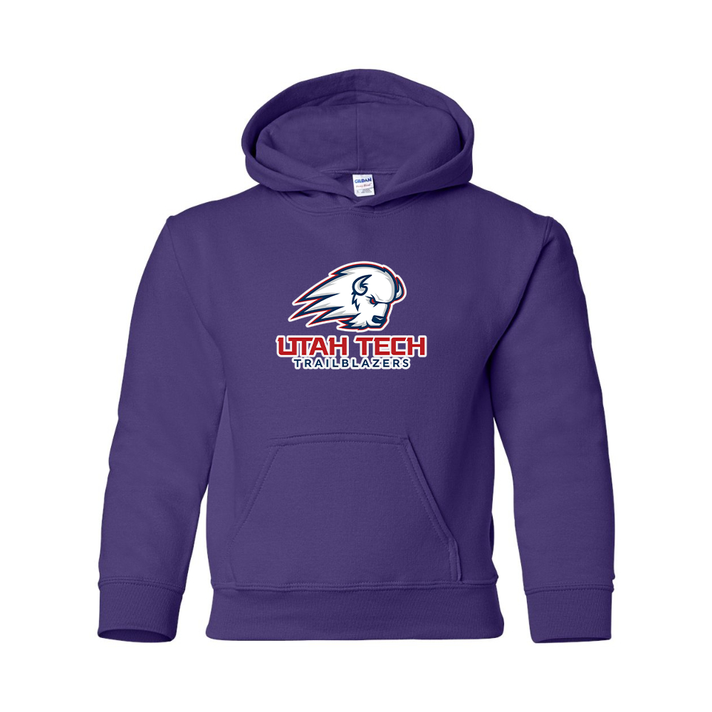 Youth Utah Tech Trailblazers  Gildan Heavy Blend  Hooded Sweatshirt